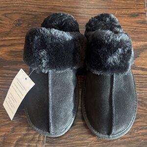 Lands' End Black Women's Slippers